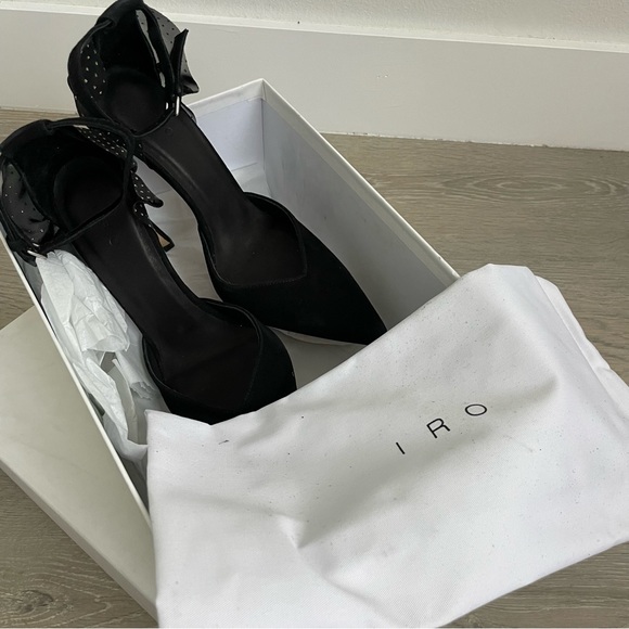 Iro quincia black suede pumps - Picture 12 of 16